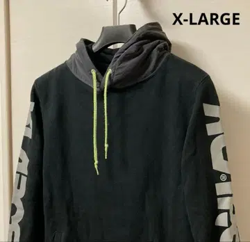 X-LARGE 엑스라지 암 로고 후드티 풀오버 남성용 S