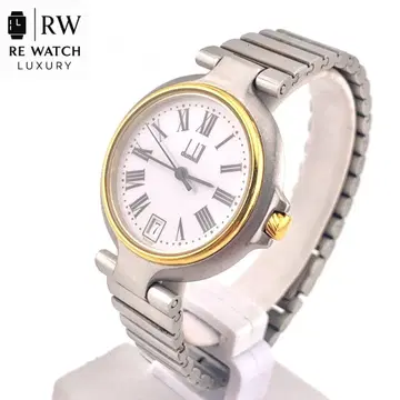 7-4298 [정크제품] dunhill HQ 손목시계 실버/골드