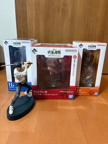 주술회전 5th Anniversary 1번 복권 피규어 세트