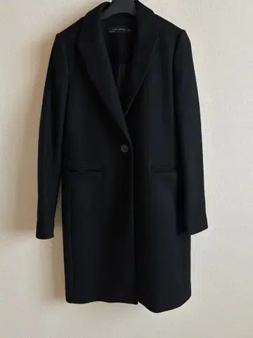 ZARA WOMAN 블랙 체스터 코트 XS