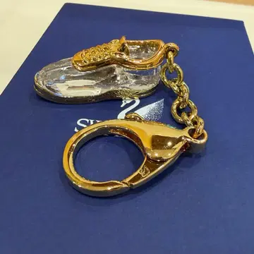 스와로브스키 키링 신발 골드 참