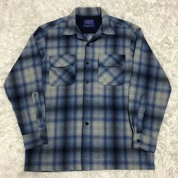 펜들턴 보드 셔츠 옴브레 체크 셔츠 블루