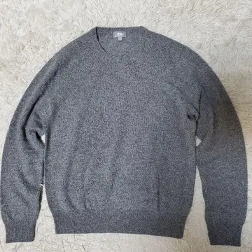 새상품급 UNIQLO 캐시미어 100% 크루넥 니트 스웨터 그레이 S