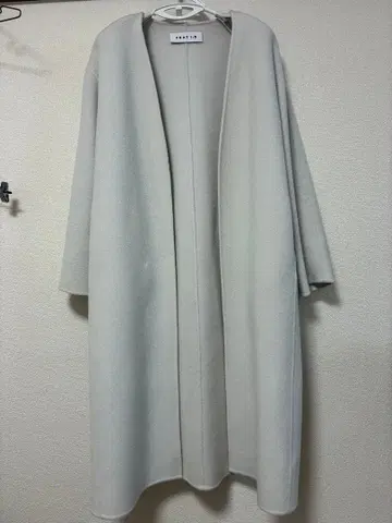 프레이 아이디 롱 코트 노카라 코트 울