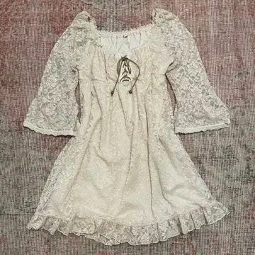 발레코어 갸루 코케트코어 모리걸 튜닉 프릴 레이스 y2k