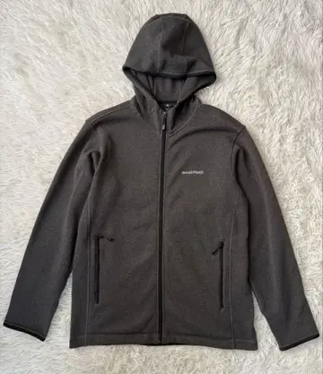 몽벨 크리마플러스 니트 후드티 Men's XL 그레이