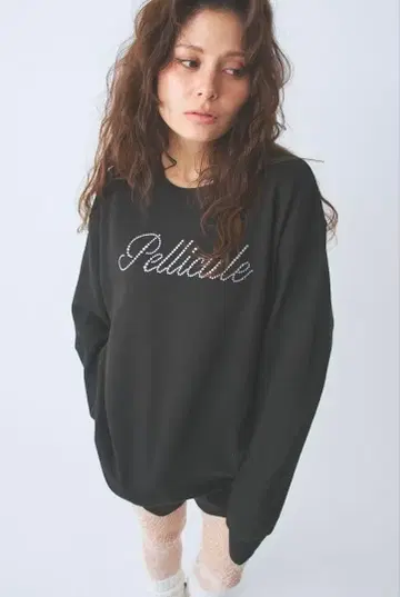 PELLICULE pc anniv sweat tops 트레이닝복 블랙
