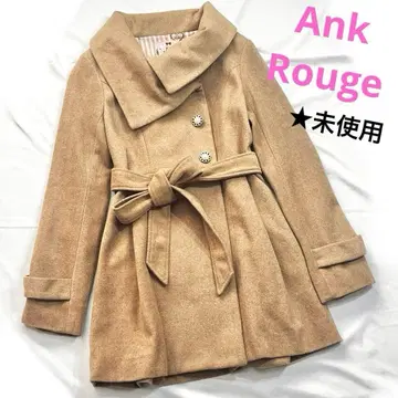 미사용, 택 포함 Ank Rouge A라인 코트 울 혼방