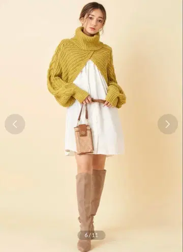 로얄 파티 ROYAL PARTY 니트 도킹 셔츠 원피스