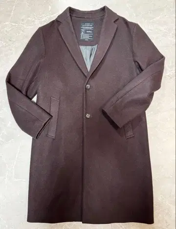 레이지블루 브라운 계열 컬러 체스터 코트 M