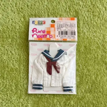 아존 PNXS 세일러 리본 블라우스II (네이비 x 보르도) AZONE