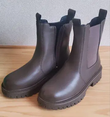 카키 사이드 고어 부츠 240