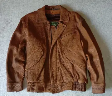 브라운 가죽 자켓