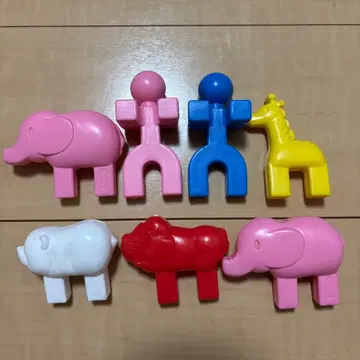 학켄 뉴 블록 동물 사람 인간 레어 부품 7개 세트