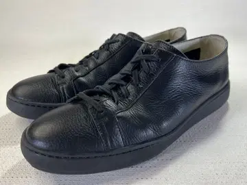11_29cm 산토니 블랙 가죽 신발 ITALY제 레어 사이즈