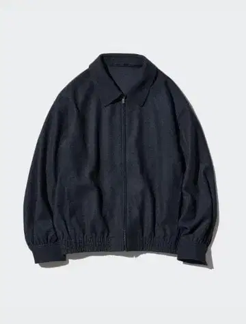 브러쉬드 저지 오버 사이즈 블루종 XL 리브 숏 블루종