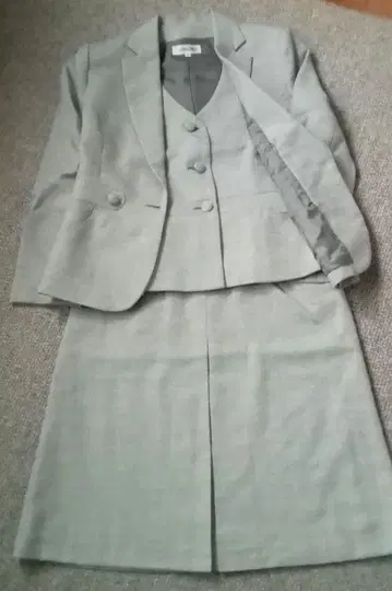 사무복 3세트 (자켓&베스트&스커트) 라이트 그레이