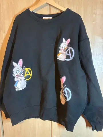 PSYCHO WORKS 아나키 프린트 맨투맨