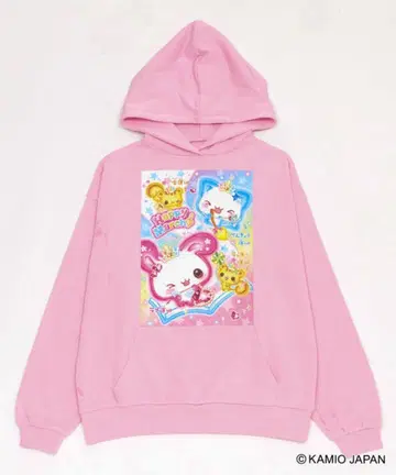 [ 헤이세이 팬시 x WEGO 콜라보 ] 해피 마치 그래픽 후드티