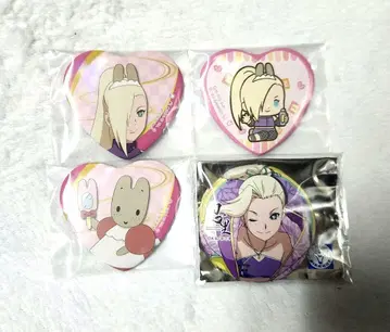 NARUTO 산리오 닌리 하트 캔뱃지 이노