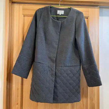 앨리스뮤 노카라 코트 그레이