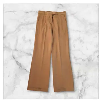 미쏘니 MISSONI 베이지 프론트 턱 슬랙스 니트 팬츠