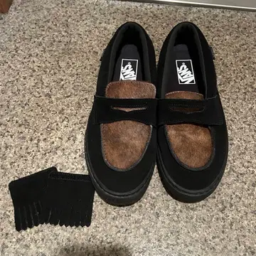 VANS 로퍼 블랙/브라운 26cm 반스