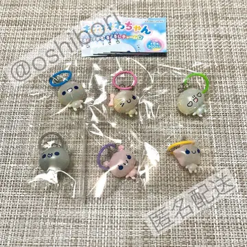 푹신푹신 아와와짱 메지루시 액세서리 가챠 6종 컴프 세트 익명 배송