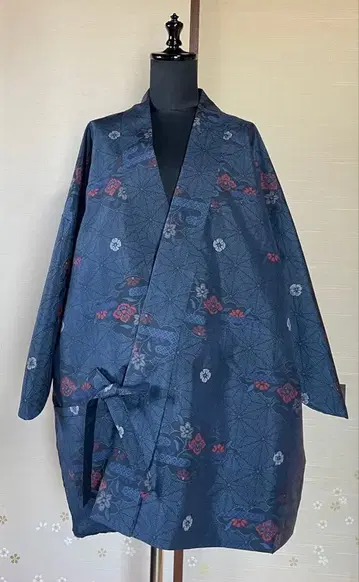 기모노 리메이크 옷감 무라야마 오시마 사모에 반텐 상의 안감 포함