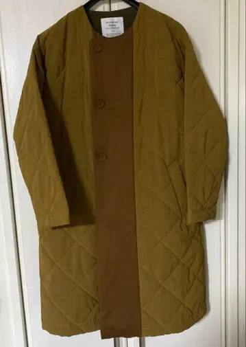 그랑마마 도터 퀼팅 롱 코트