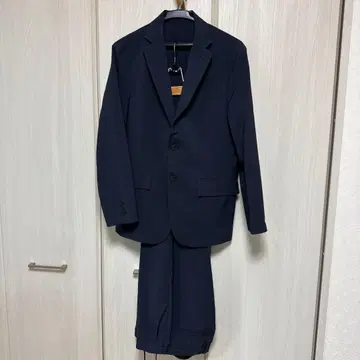 GU 워셔블 테일러드 자켓 & 팬츠 세트 [네이비] S