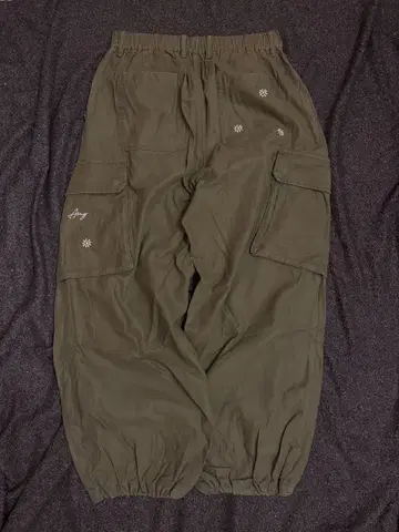 RAGEBLUE 카고 팬츠 꽃 자수