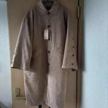 [ 새상품 ] DOUBLE NAME 베이지 코듀로이 코트 라이너 포함