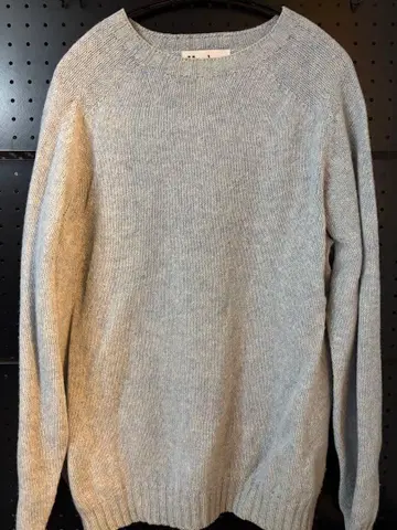 Harley 100% 울 그레이 스웨터