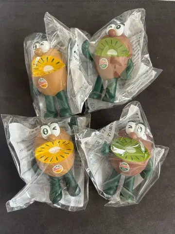 최신 2025년도판 제스프리 키위 브라더스 피규어 4점 세트