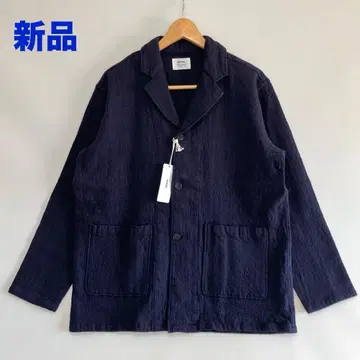 새상품 weac. 위크 면/울 WARM JACKET NAVY S~M