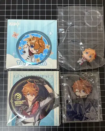 타르탈리아 세트 원신 아크릴 키링 캔뱃지