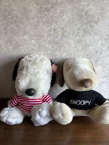 스누피 봉제 인형 2개 약 37cm