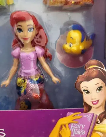 [ 마텔 디즈니 프린세스 미니 인형 아리엘+플랜더 일본 미판매 ]