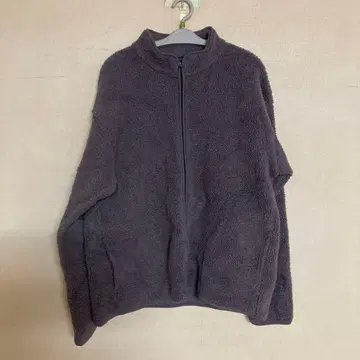 MUJI 그레이 플리스 남성용 XL