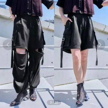 [ HARE ] 2WAY 메탈 카고 팬츠