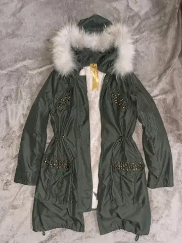 00s y2k archive 스터드 밀리터리 자켓 모즈 코트