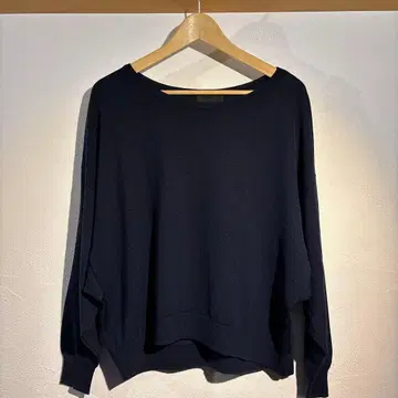 언타이틀 UNTITLED 스웨터 돌먼 워셔블 네이비 44