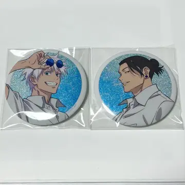 주술회전 세가 럭키 쿠지 고죠 사토루 게토 스구루 캔뱃지 글리터 명주