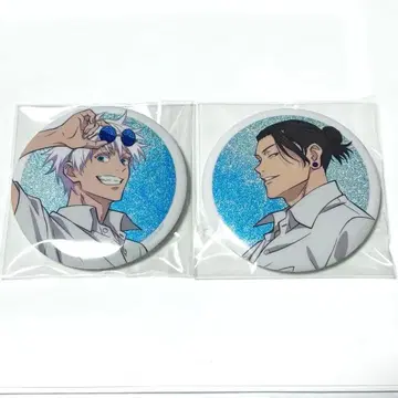 주술회전 세가 럭키 쿠지 고죠 사토루 게토 스구루 캔뱃지 글리터 명주