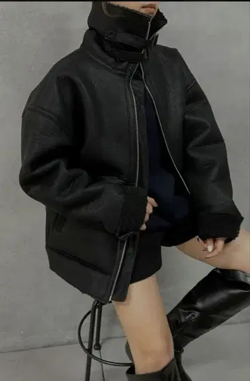 WHO'S WHO gallery 보아 무스탕 자켓 프리 사이즈 새상품급