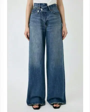 moussy cross waist wide straight 0