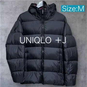 유니클로 +J 라이트 다운 볼륨 후드티 다운 자켓