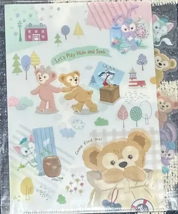 도쿄디즈니씨 더피앤프렌즈 클리어 파일 미사용 새상품