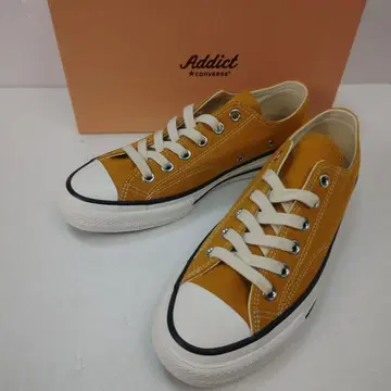 [ 미사용 ] 에딕트 컨버스 척테일러 캔버스 금 25.5cm